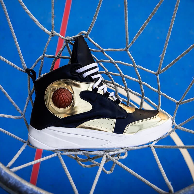 Gold Spider, Basketball Shoes Customized