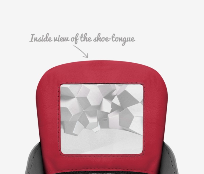Noble’s  custom made in Italy shoes by Kristi Lightfoot | Tongue view