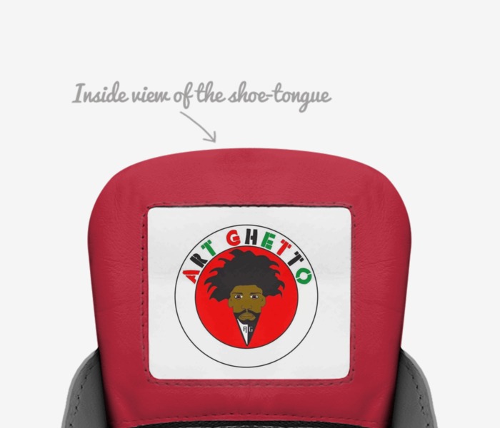 Art Ghetto© custom made in Italy shoes by Christopher Buchanan El | Tongue view