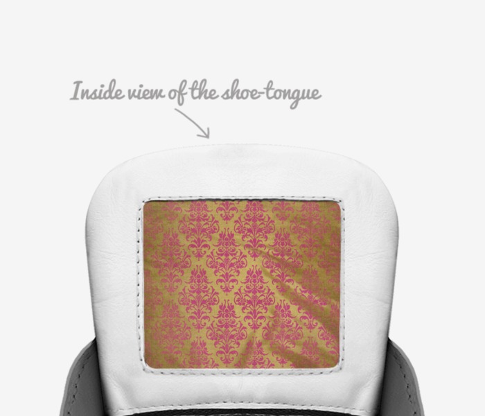 Nicole Michele custom made in Italy shoes by Nicole Dias | Tongue view