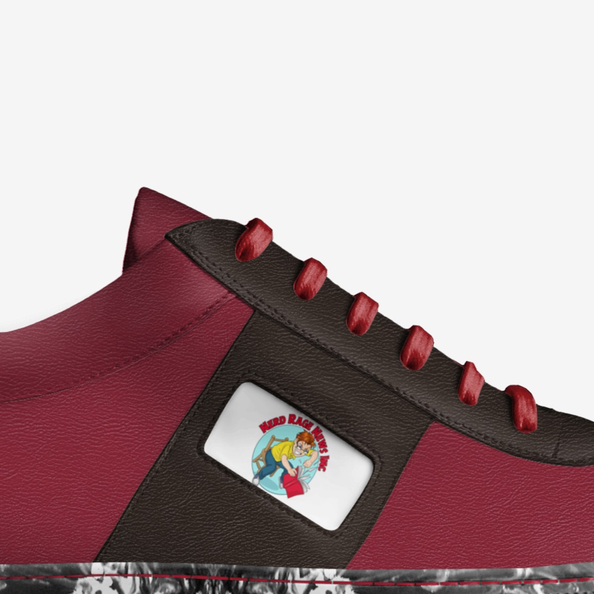 Nerd Flyer custom made in Italy shoes by Steve Wollett | Detail view