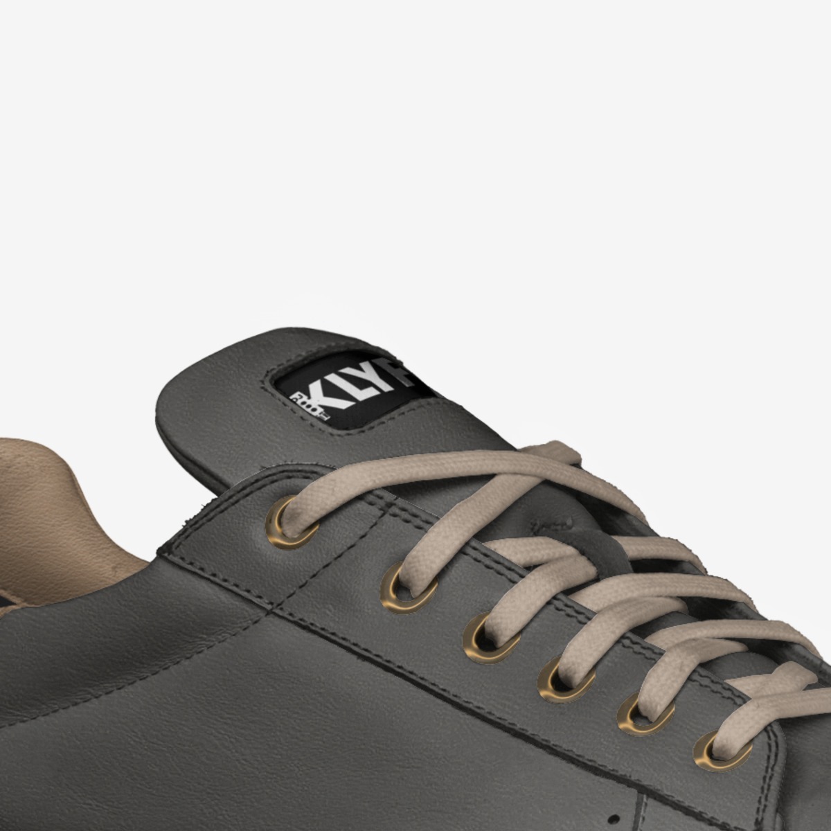 DJ Klyph custom made in Italy shoes by Cliff Stanford | Detail view