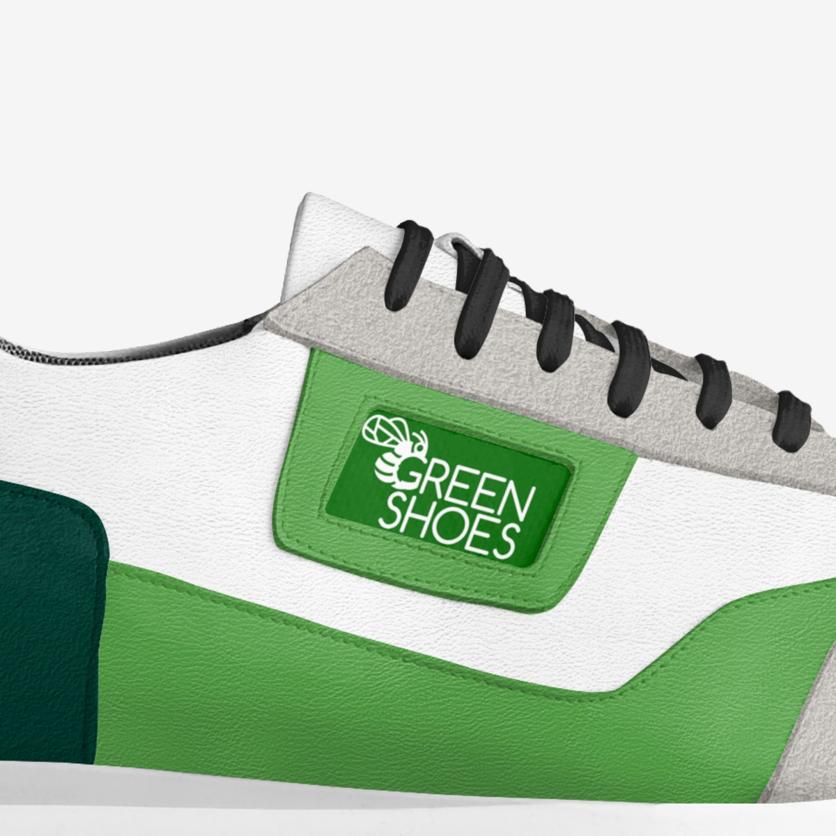 GREENPEACE custom made in Italy shoes by Agency Aliveshoes | Detail view