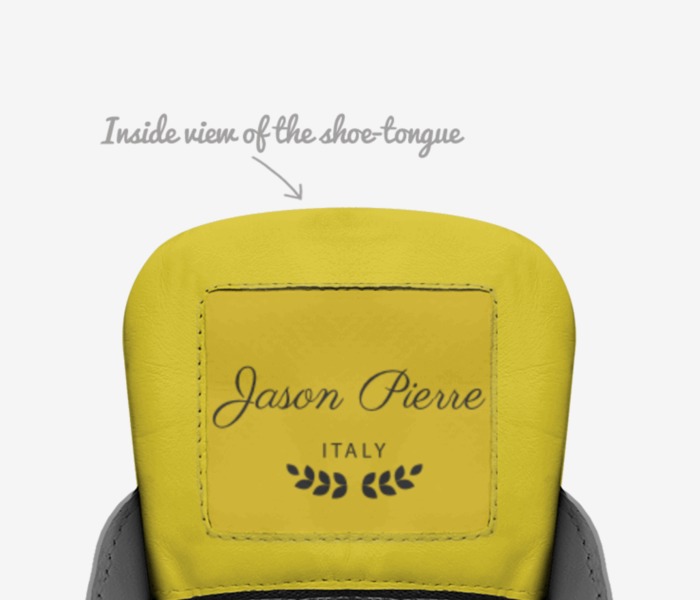 Jason Pierre custom made in Italy shoes by Jason Pierre | Tongue view
