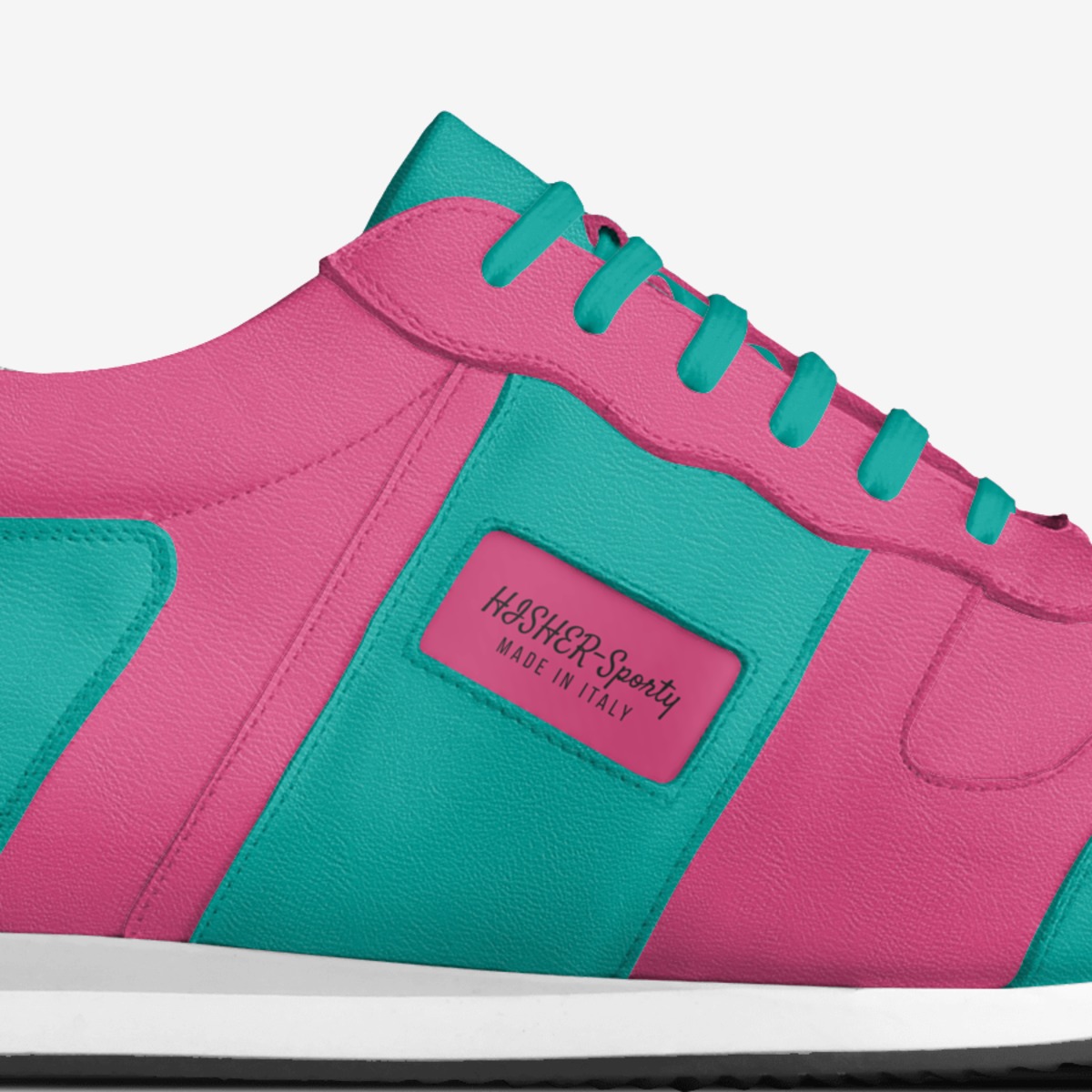 HISHER-Sporty custom made in Italy shoes by Gina Lyn Claypool | Detail view
