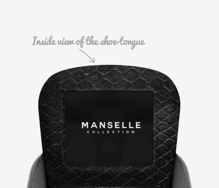 M2 custom made in Italy shoes by J M | Tongue view