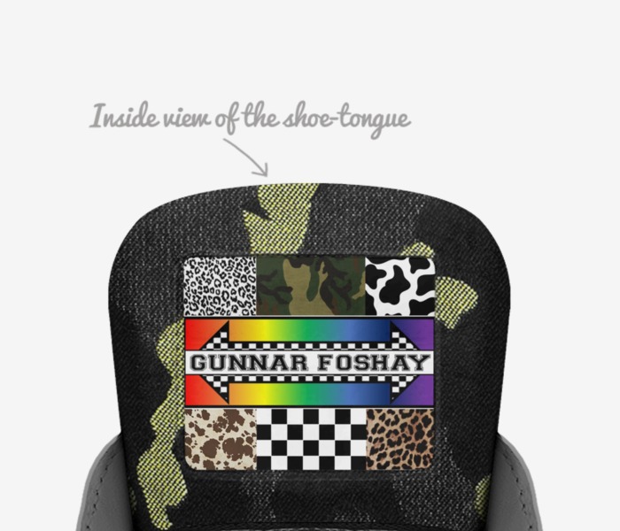 GUNNAR FOSHAY custom made in Italy shoes by Madison L. Mobley | Tongue view