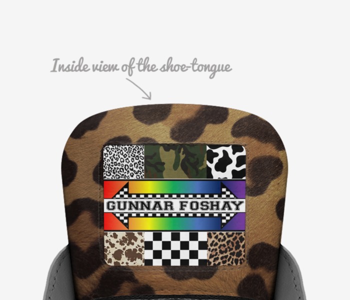 GUNNAR FOSHAY custom made in Italy shoes by Madison L. Mobley | Tongue view