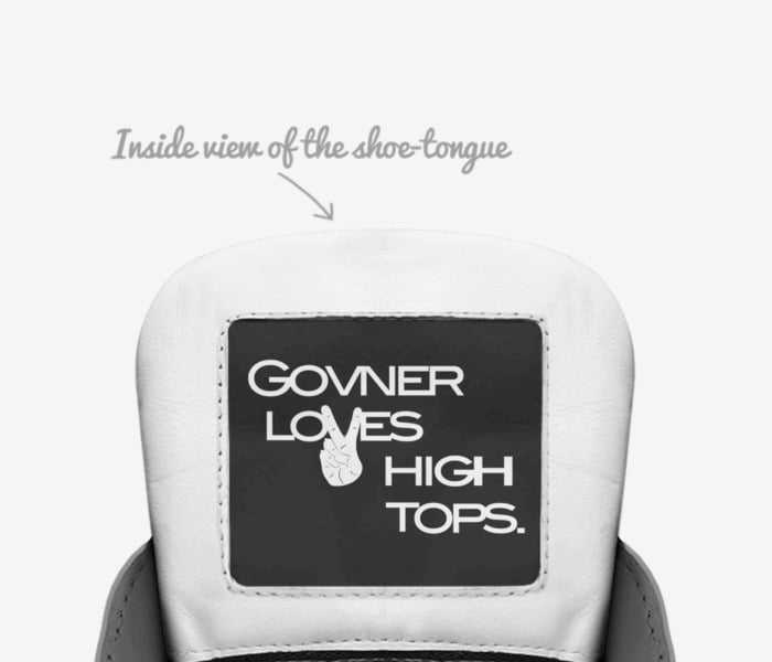 High Society custom made in Italy shoes by Govner Leather | Tongue view