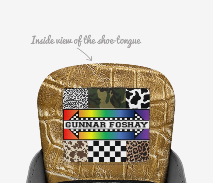 GUNNAR FOSHAY custom made in Italy shoes by Madison L. Mobley | Tongue view