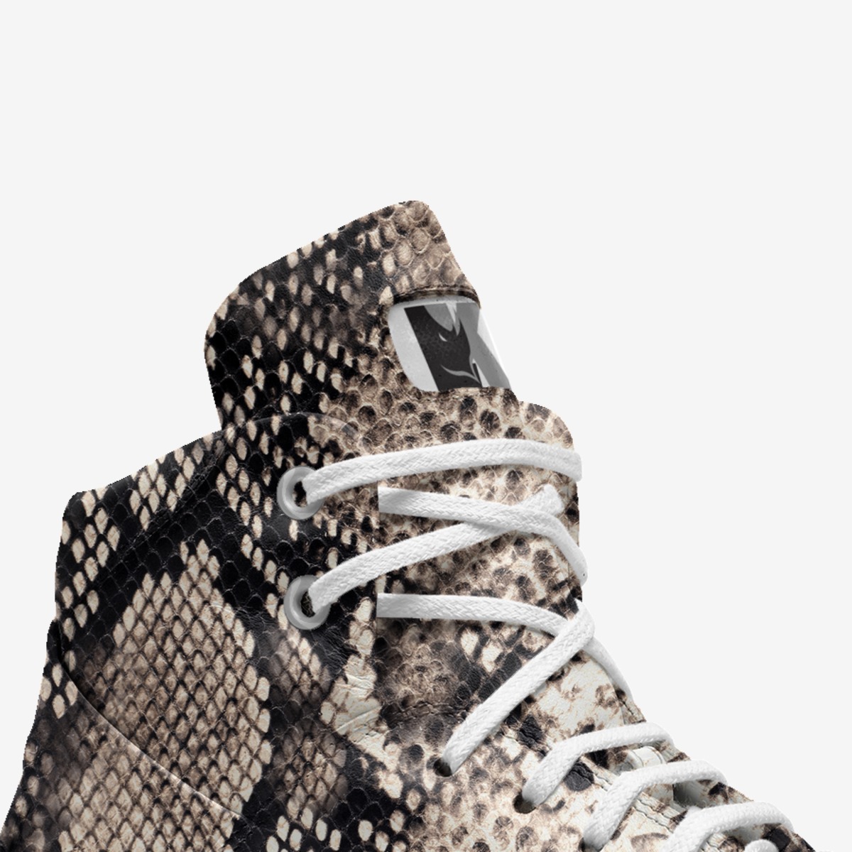 Snake Skin custom made in Italy shoes by Limitless Kicks | Detail view