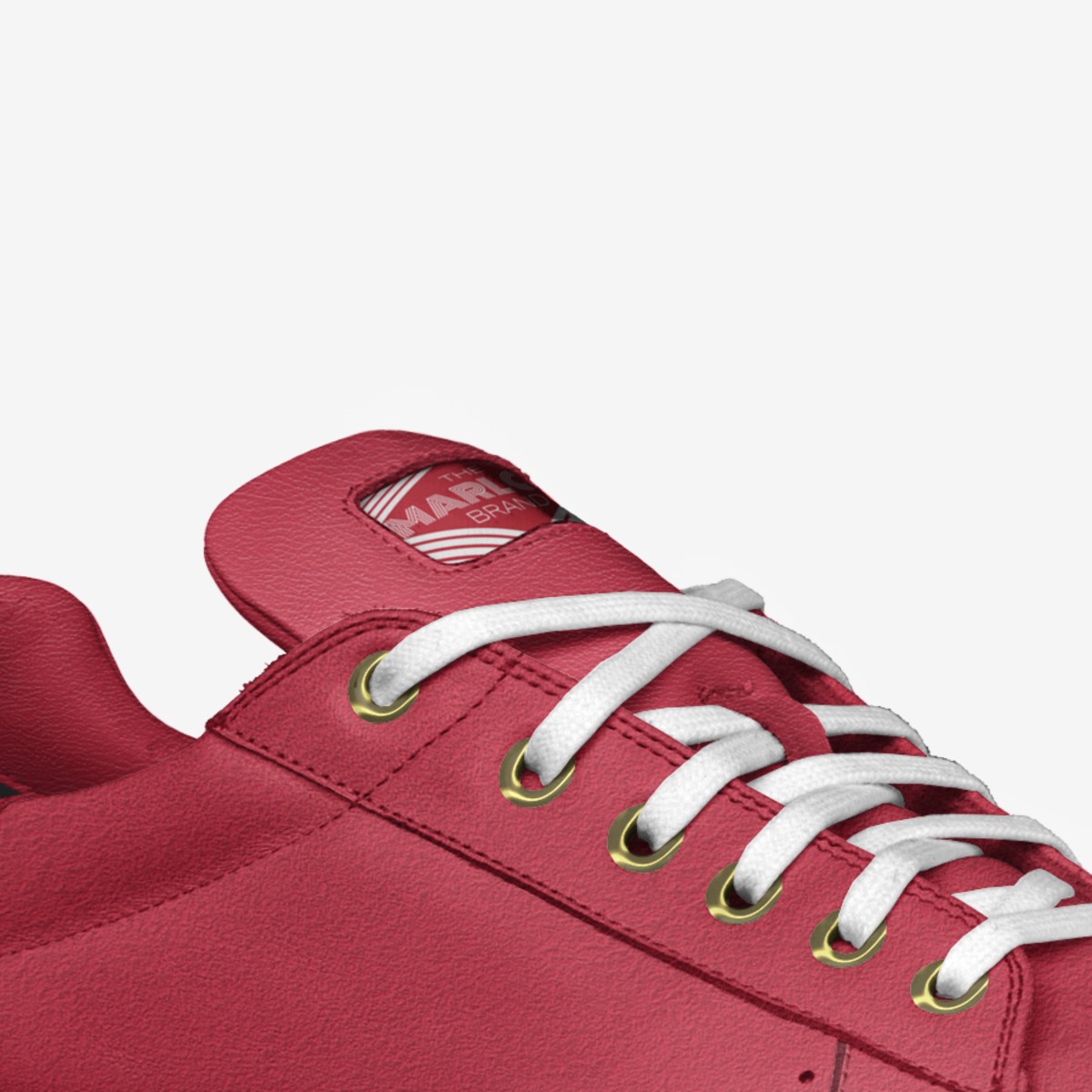 Maple Lane (Red) custom made in Italy shoes by The Marlow Brand | Detail view