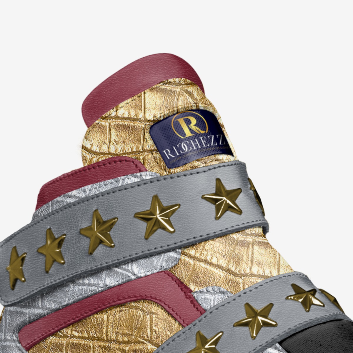 Street Boss custom made in Italy shoes by Ricchezza Custom Footwear Designer Co. | Detail view