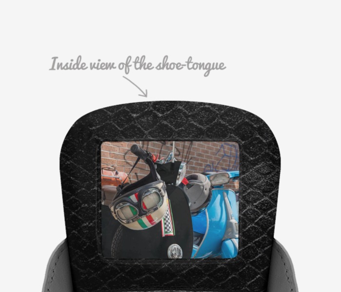 Shirville custom made in Italy shoes by Shirville Jarvis | Tongue view