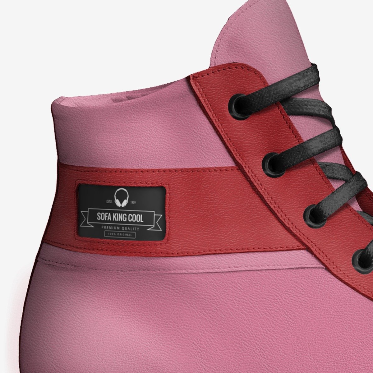 sofa king cool sho custom made in Italy shoes by Mercedez Hendrix | Detail view