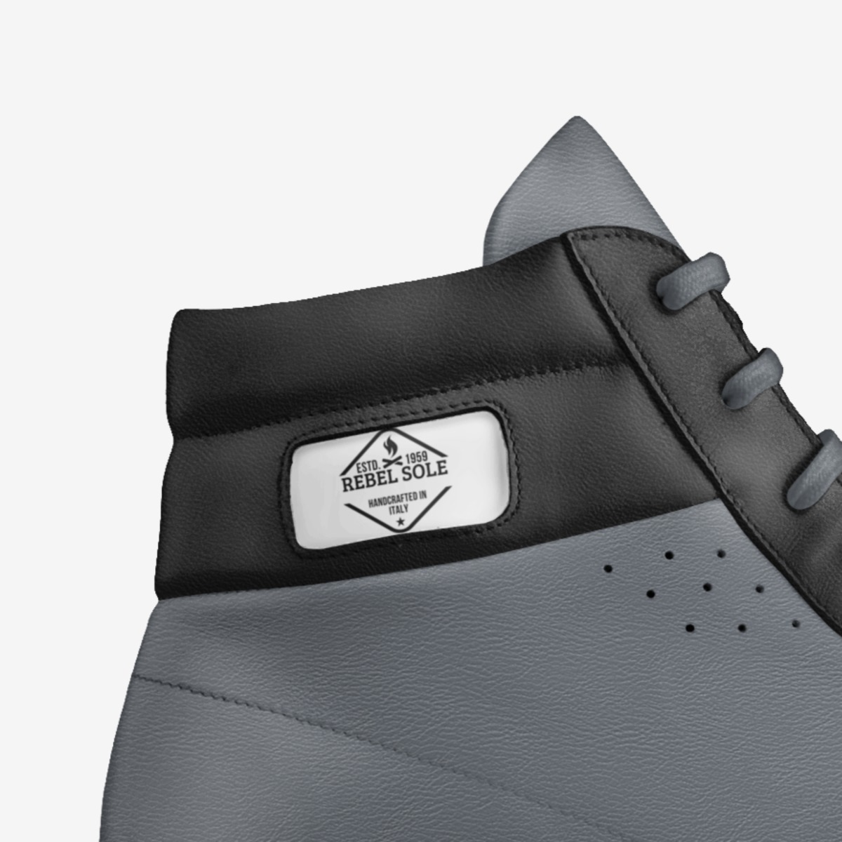Rebel Sole custom made in Italy shoes by Quinniece Burns | Detail view