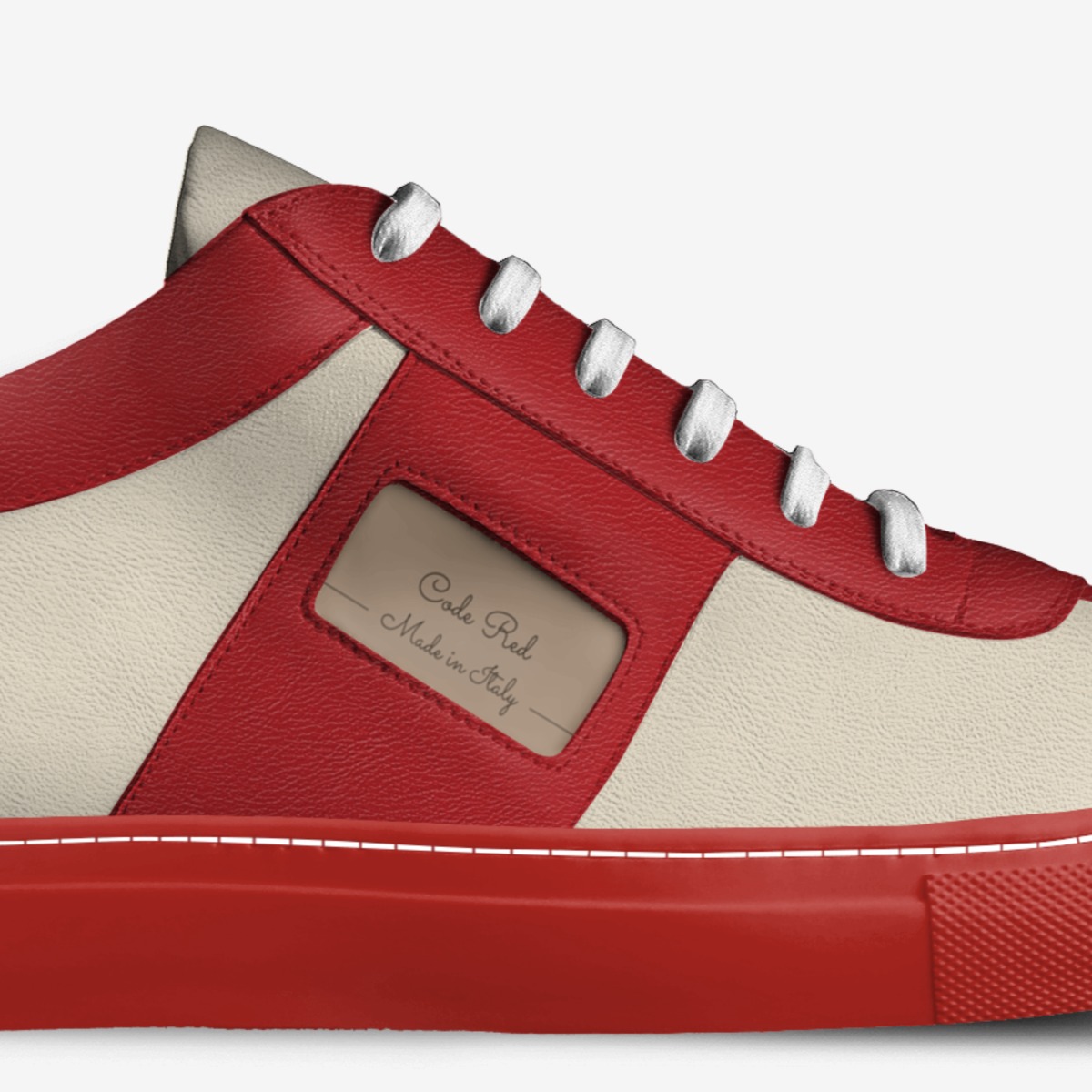 Code Red custom made in Italy shoes by Maurice Banks | Detail view