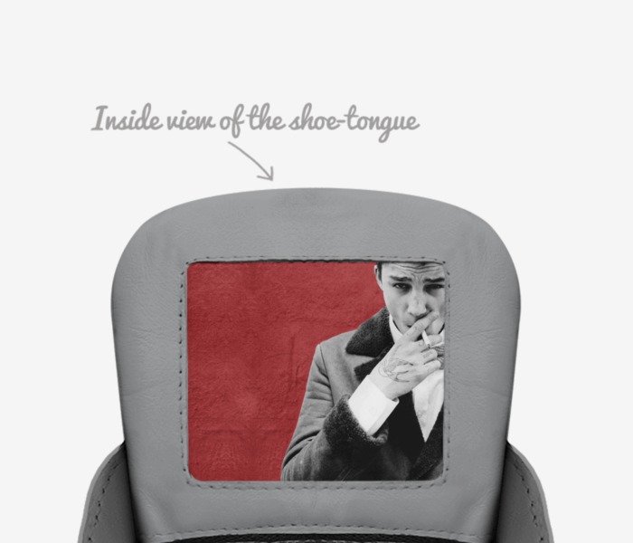 LAD custom made in Italy shoes by David Conkle | Tongue view