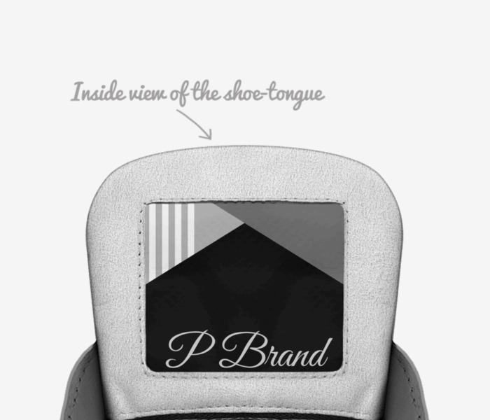 P Brand  custom made in Italy shoes by Paul Sutton | Tongue view