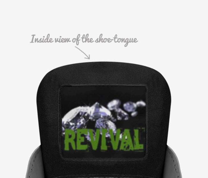 REV 1's custom made in Italy shoes by Frederick A. Landy | Tongue view