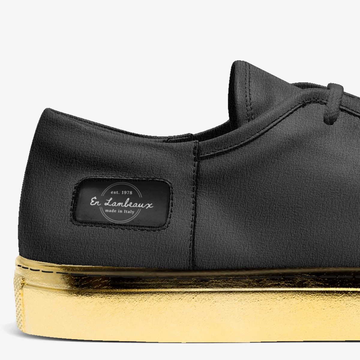 En Lambeaux custom made in Italy shoes by Tatted Beast | Detail view