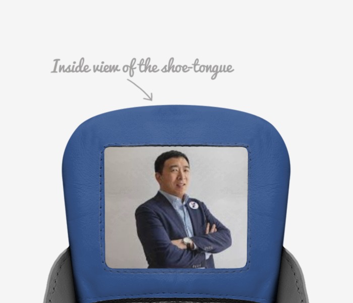 ANDREW YANG custom made in Italy shoes by Abdulla Tchalla | Tongue view