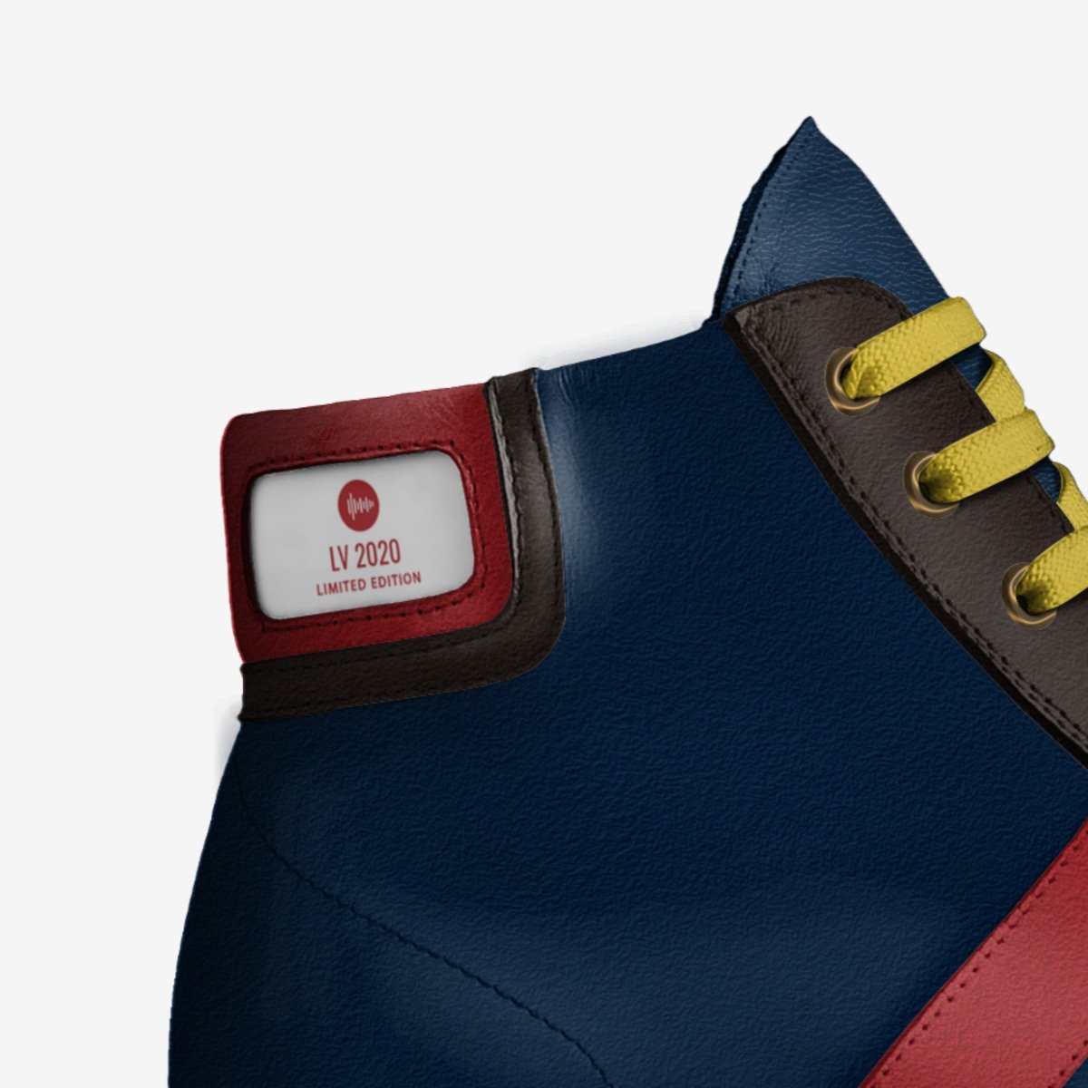 LV 2020 custom made in Italy shoes by Tiffany Scrivens | Detail view