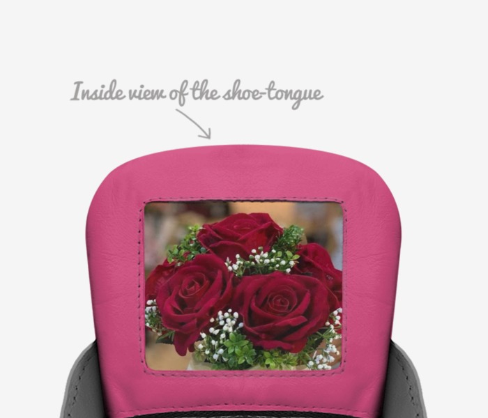 Roda’s custom made in Italy shoes by Roda Ahmed | Tongue view