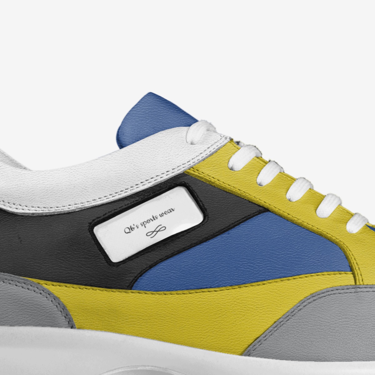 Qb's sports wear custom made in Italy shoes by Kleer Bryant | Detail view