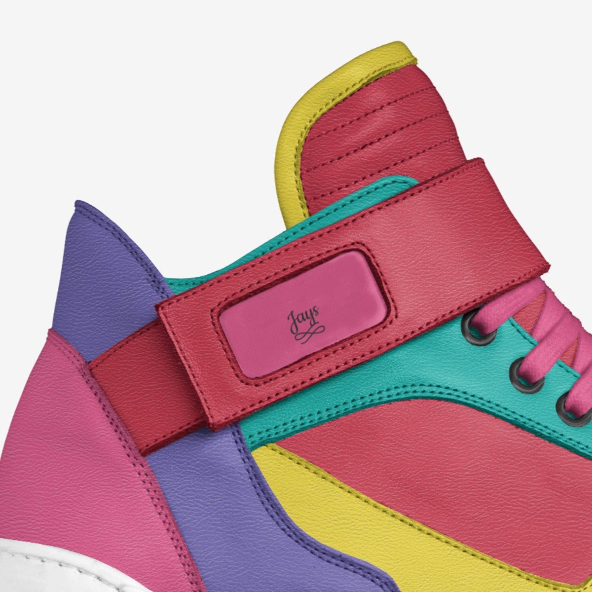 Jays custom made in Italy shoes by Jovante Ducree | Detail view
