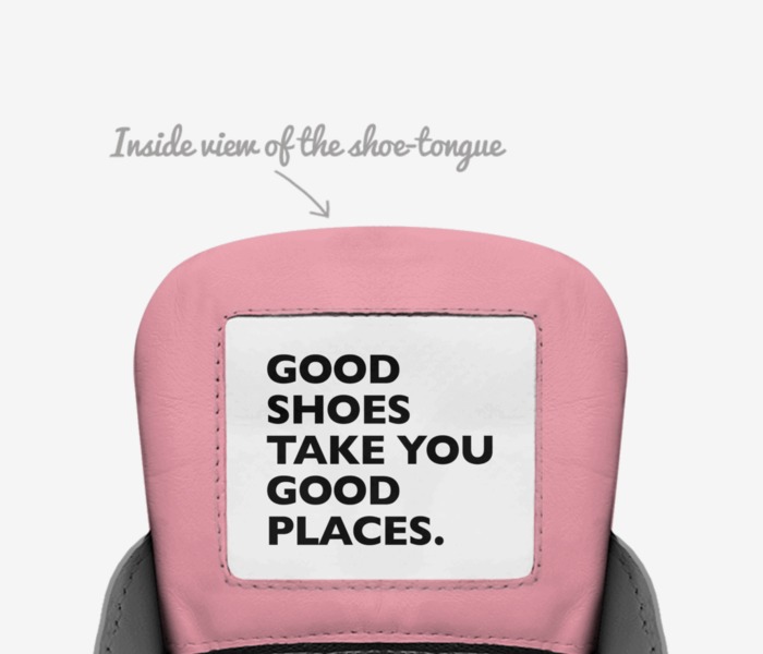 Alexandria's custom made in Italy shoes by Alex Mcbride | Tongue view