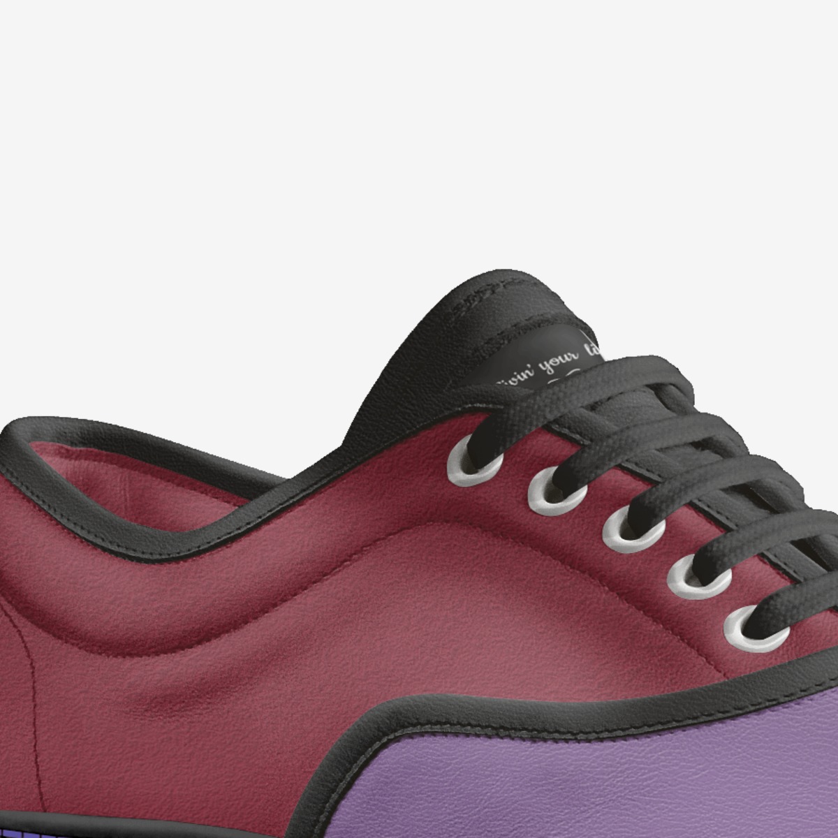 Livin’ your  life  custom made in Italy shoes by Tyeshia Alexander | Detail view
