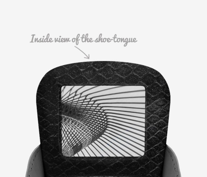 J.gross custom made in Italy shoes by J Gross | Tongue view