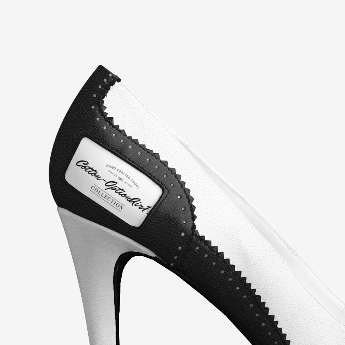 Cotton-OptionAir1s custom made in Italy shoes by Alonzo Dewayne Marshall | Detail view