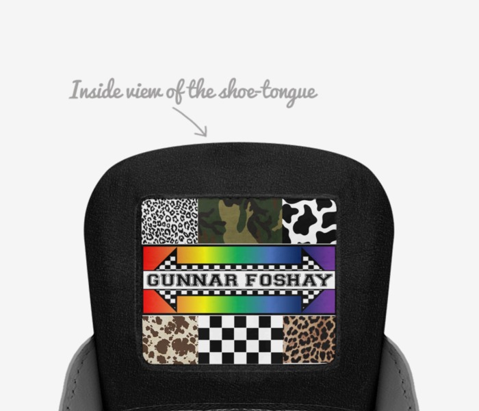 GUNNAR FOSHAY  custom made in Italy shoes by Madison L. Mobley | Tongue view