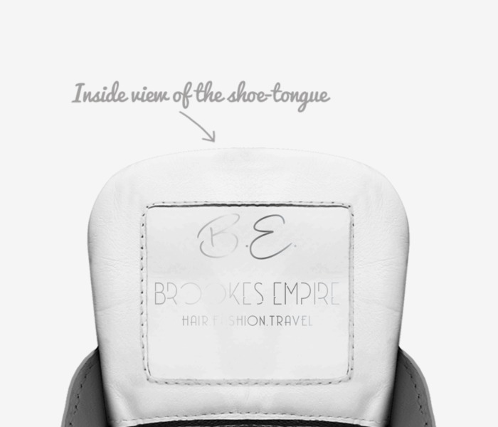 deez nuts custom made in Italy shoes by Brookes Empire | Tongue view