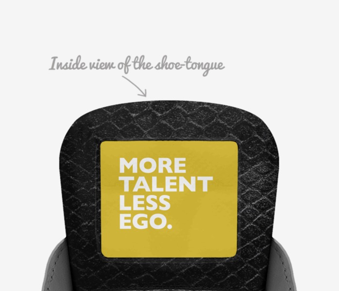 ZOOS custom made in Italy shoes by Sean Mills | Tongue view