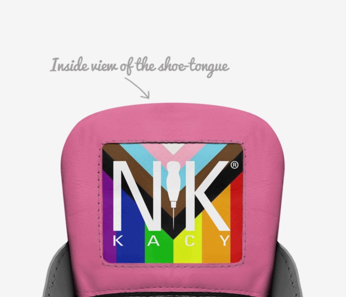ProudAF custom made in Italy shoes by NiK Kacy Footwear | Tongue view