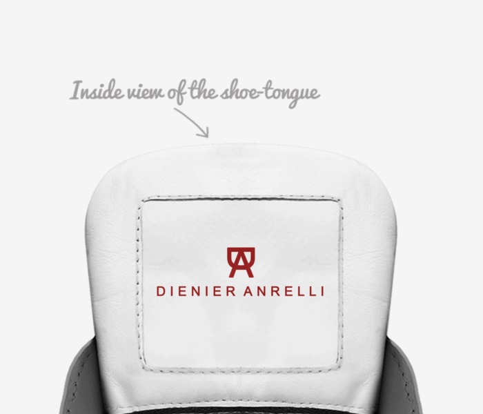 Big Steppers (R/W) custom made in Italy shoes by Dienier Anrelli | Tongue view