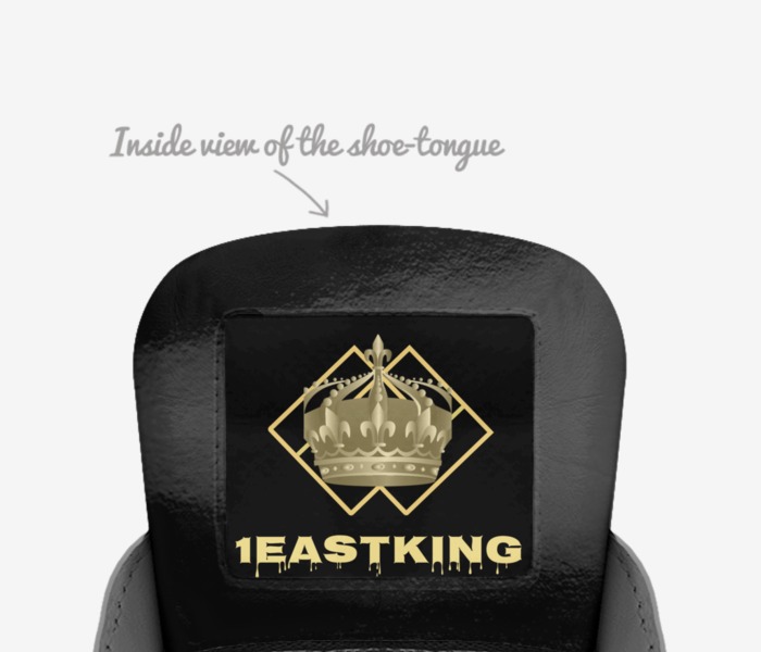 1EK Royalty custom made in Italy shoes by Darius English | Tongue view