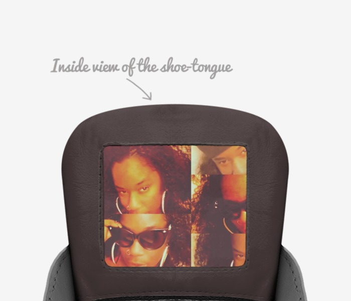 ROC'IES custom made in Italy shoes by Rasheeda Johnson | Tongue view