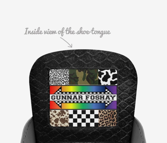GUNNAR FOSHAY custom made in Italy shoes by Madison L. Mobley | Tongue view