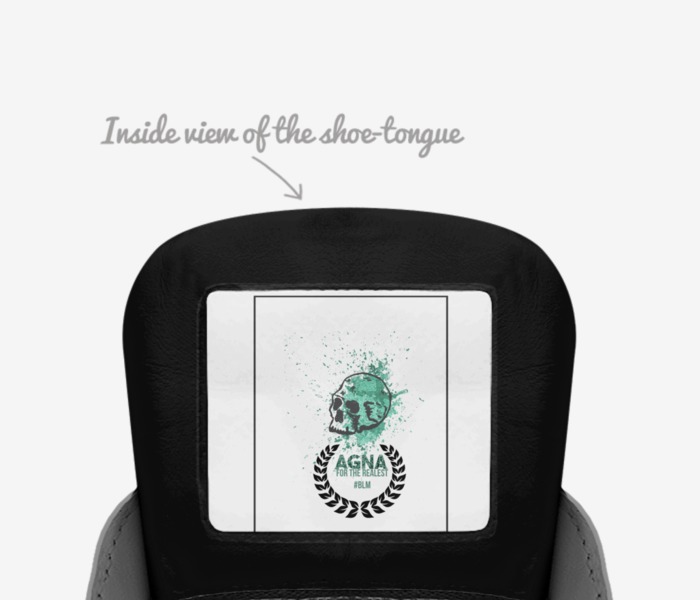 Agna custom made in Italy shoes by Anthony Wilson | Tongue view