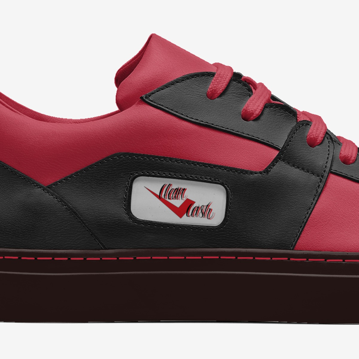 Checkcleancashkick custom made in Italy shoes by Deon Landry | Detail view