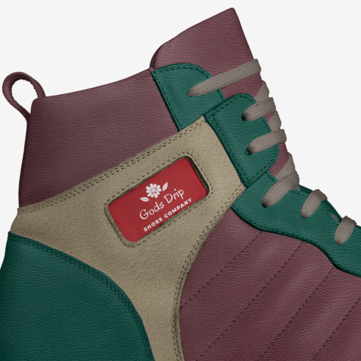Gods Drip custom made in Italy shoes by Steven Smith | Detail view