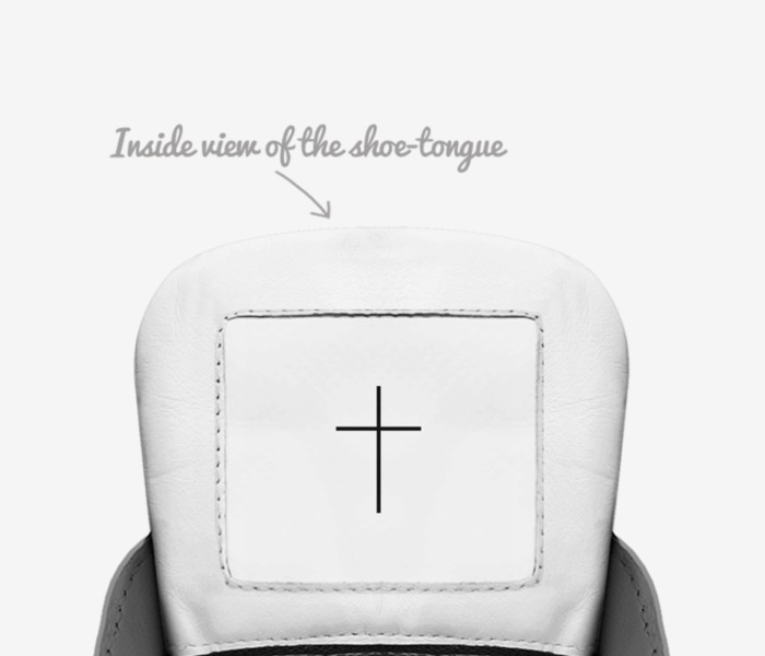 STEPS custom made in Italy shoes by Wayne Riddick Jr | Tongue view