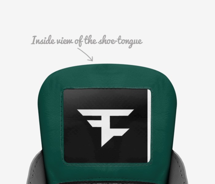 Faze up custom made in Italy shoes by Faze Up | Tongue view
