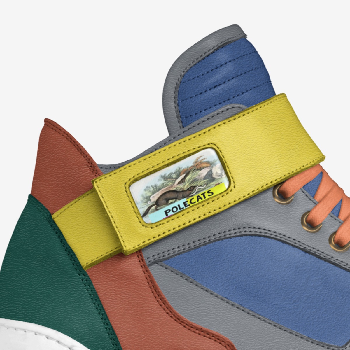 Polecats custom made in Italy shoes by Karen Poley | Detail view