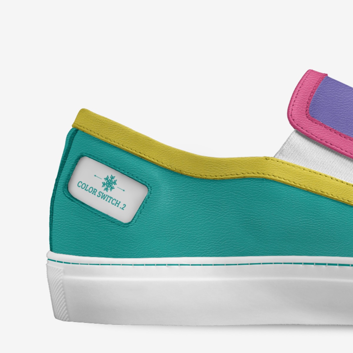 Color Switch .2   custom made in Italy shoes by Sarah Vaughan | Detail view