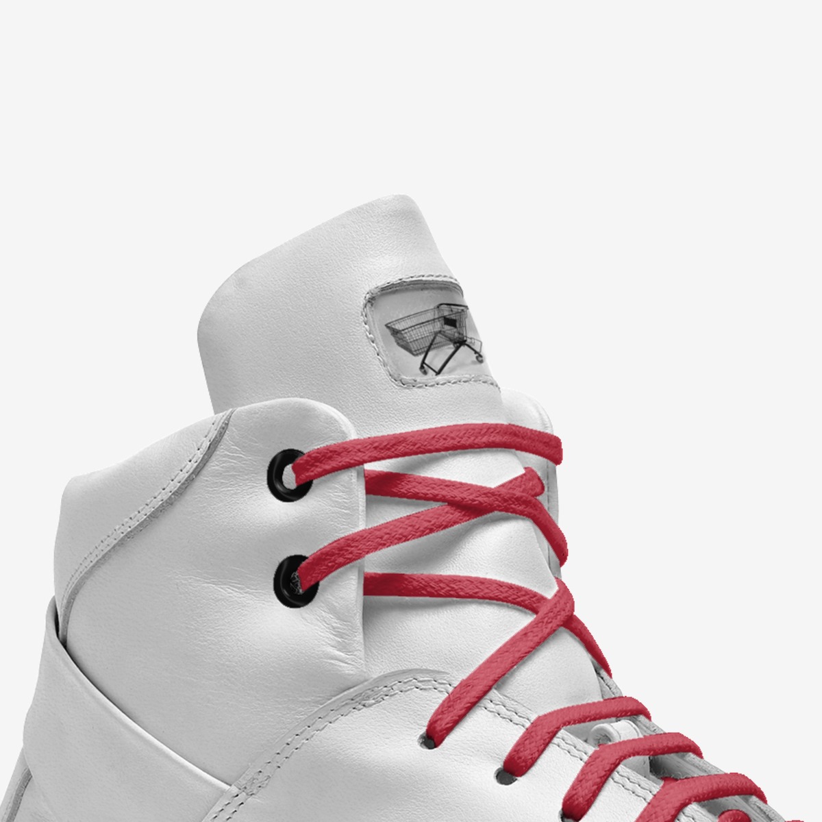 Black trolly custom made in Italy shoes by Carson White | Detail view